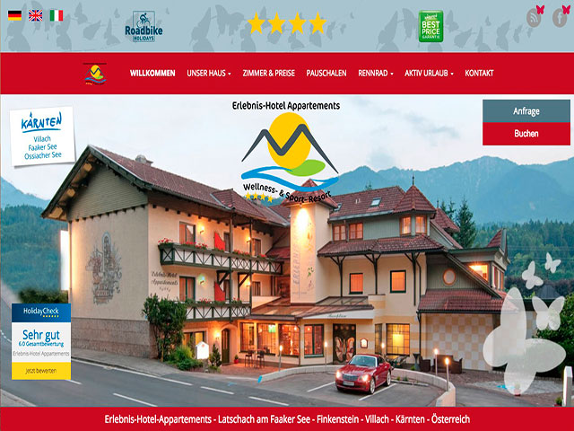 Erlebnis-Hotel Appartements Pirker, Latschach, Faaker See, Kärnten