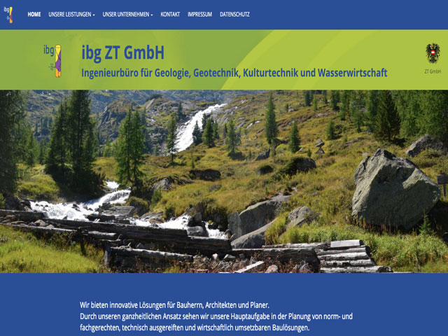 ibg ZT GmbH - Ingenieurbüro für Geologie, Geotechnik, Kulturtechnik und Wasserwirtschaft